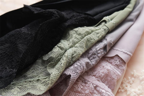 Thin Panties Sexy Lace High Waist Underwear-WF00974-Veeddydropshipping
