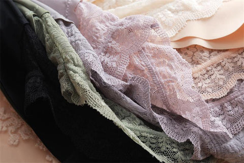 Thin Panties Sexy Lace High Waist Underwear-WF00974-Veeddydropshipping