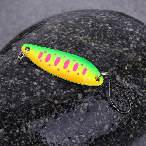5PCS/Lot 4cm 5.3g Fishing Bait Fishing Metal Spoon Lure Bait For Trout Bass Spoons-OS00482-Veeddydropshipping