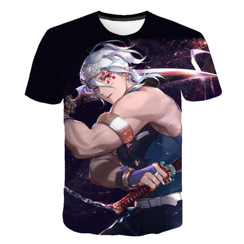 2023 Summer New Demon Slayer T Shirts 1 3 4 6 8 14 Years Kids Children-TB01134-Veeddydropshipping