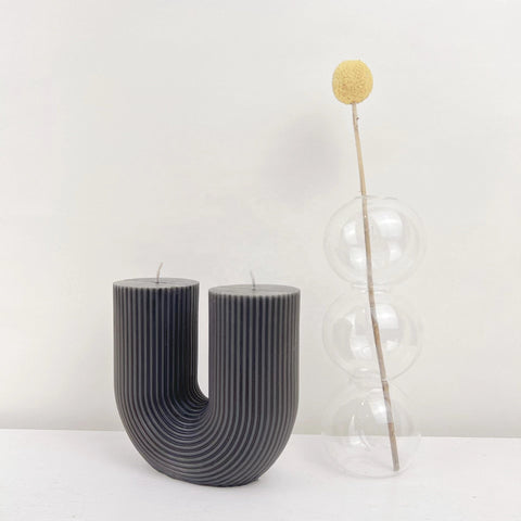 Home decorative U-Shaped geometric scented candles-HA00378-Veeddydropshipping