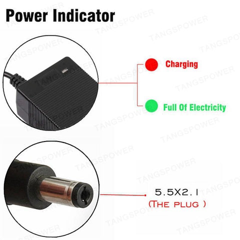 42V 1.5A Lithium Battery Charger Input 100-240V For 10Series 36V Electric scooter-CE00112-Veeddydropshipping