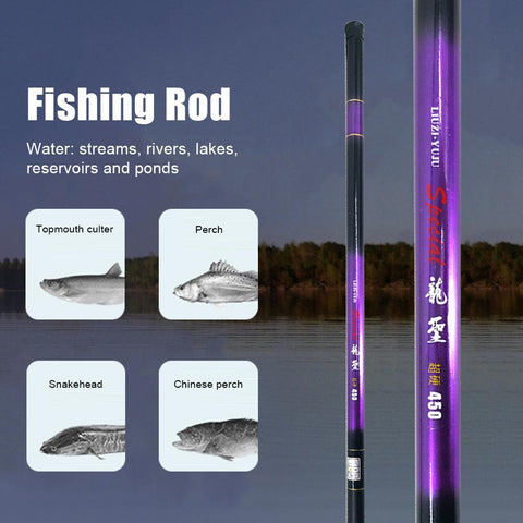2.4m-5.7m Telescopic Fishing Rods Ultra-light Hard Pole Fishing Pole Carp Rod -OS00350-Veeddydropshipping