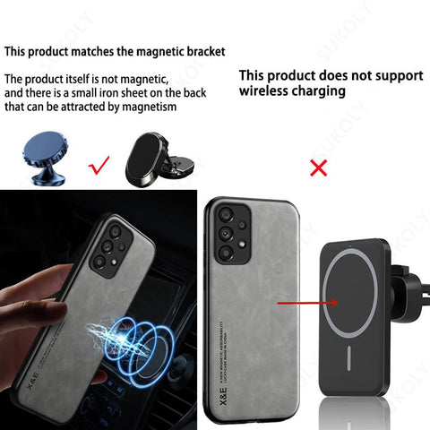 Leather Case For Samsung Galaxy S22 S23 Ultra S21 Plus S20 FE A53 A13-PA00213-Veeddydropshipping