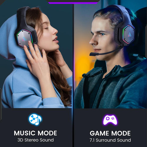 RGB Wireless Gaming Headset with ENC Mic-Veeddydropshipping