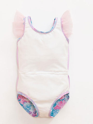 2021 New Girl Baby Mermaid Swimsuit Princess Fashion Cartoon Fish Scale Print -OS00194-Veeddydropshipping