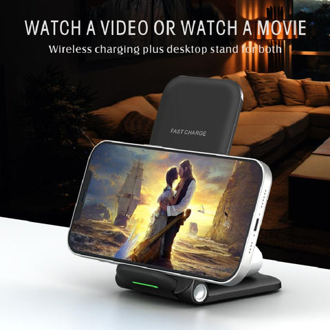100W Fast Wireless Charger Stand For iPhone 14 13 12 11 X Samsung Apple Watch-PA01041-Veeddydropshipping