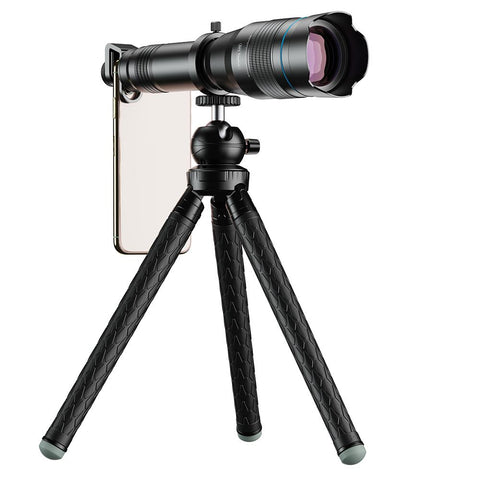 Telephoto Lens 60X for Mobile Smart Phone Black with Stand High-PA01279-Veeddydropshipping