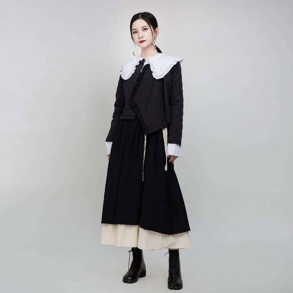 Half-body Skirt  Mid-length Niche Layer Fur Skirt-WF00416-Veeddydropshipping