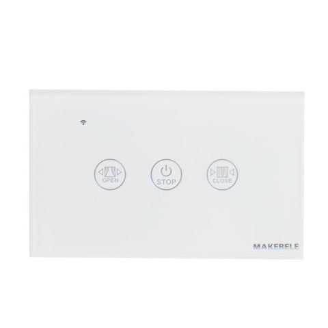 WiFi Smart Curtain Switch US Zero Firewire Touch Panel Life Tuya APP Suitable-TI01102-Veeddydropshipping