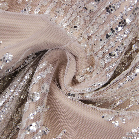 Prom Dress Crystal Sequins Glitter Sleeveless-Veeddydropshipping