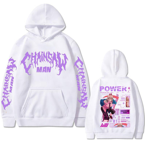 Hoodies Power Double Sided Printed Hooded Sweatshirt-MF00042-Veeddydropshipping