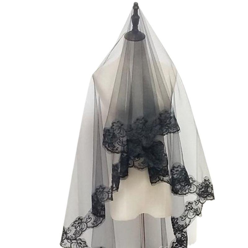 One-Layer Women Mantilla Wedding Veil-WF01436-Veeddydropshipping