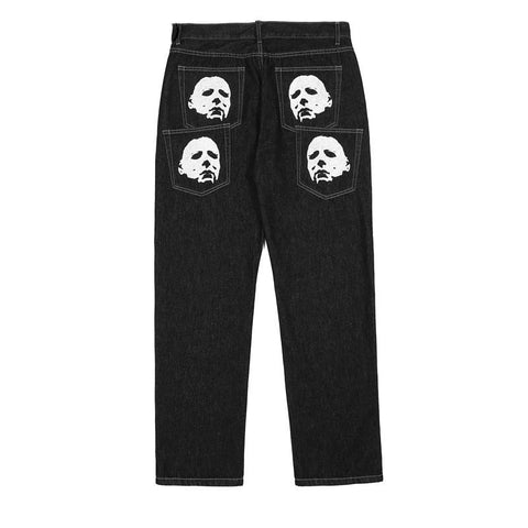 Streetwear Mens Graphic Print Baggy Punk Rock Jeans-MF00592-Veeddydropshipping