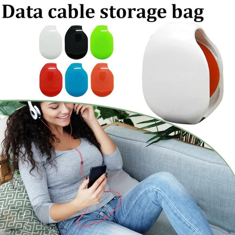 Data Cable Earphone Storage Mobile Phone  Automatic Data Cable Earphone Storage Take-Up Hub Digital-PA00905-Veeddydropshipping
