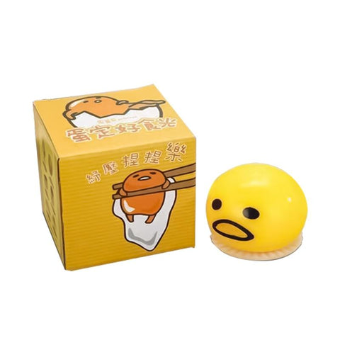 2 Pcs Squishy Puking Egg Yolk Stress Ball with Yellow Stress Toy-TB01507-Veeddydropshipping