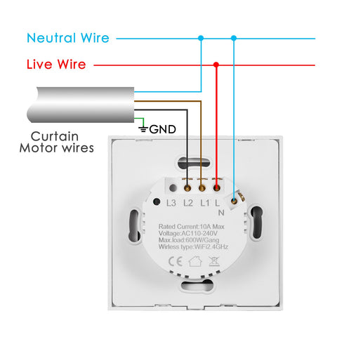 Tuya WiFi Smart Curtain Blinds Switch APP Control Works with Alexa-TI01084-Veeddydropshipping