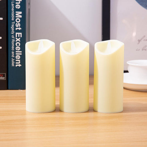 Candles Lights Operated Plastic Pillar Flickering Candle-HA00347-Veeddydropshipping