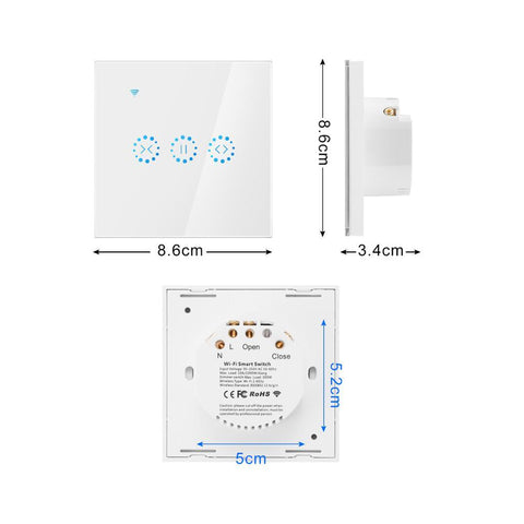 Ewelink smart curtain motor Electrical Blinds WiFi Switch Touch APP Voice-TI01085-Veeddydropshipping