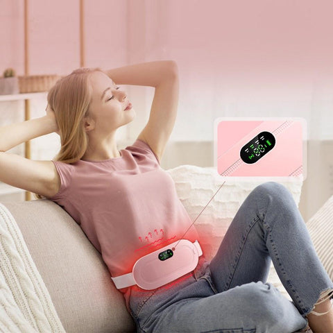 Vibrator Heating Belt for Menstrual Relief Pain Waist Stomach-BH01397-Veeddydropshipping