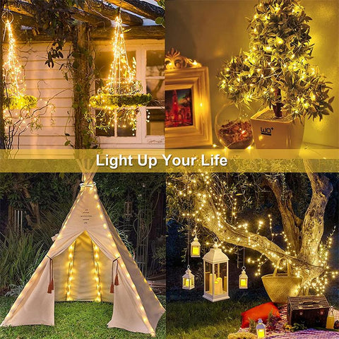 LED Solar Fairy String Lights Outdoor Festoon Lamp Waterproof 8 Modes-TI00823-Veeddydropshipping