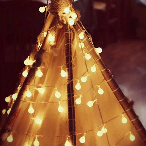 1.5M 3M 6M 10M  Crystal Ball Garland String Lights Flash Indoor Holiday-TI00915-Veeddydropshipping
