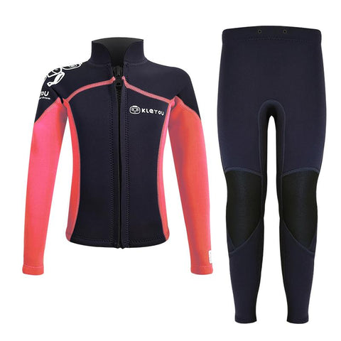 Kids Neoprene Swimsuit Girls Surfing Diving Suit Children Underwater Wetsuit Boys-OS00002-Veeddydropshipping