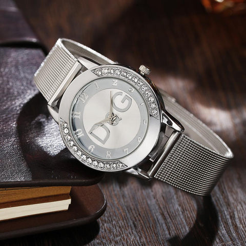 Watches Double Diamond Digital Ladies Quartz Wristwatches -JW01046-Veeddydropshipping