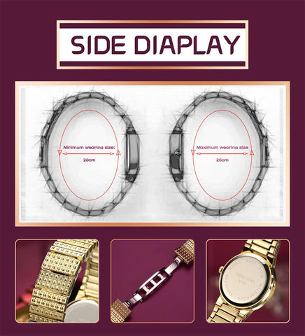 Watch Elegant Full Diamond Jewelry Watch Set Exquisite Gift Set-JW00992-Veeddydropshipping