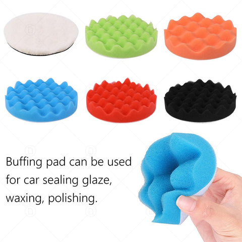 Car Polishing Sponge Pad Kit Wool Waxing Buffing Sponge-AM00479-Veeddydropshipping