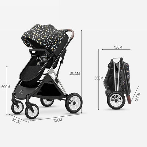 Baby Stroller 3 In1 Baby Cariage Travel Stroller Baby Stroller with Car Seat-TB00361-Veeddydropshipping