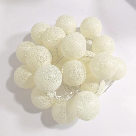 3M 20LED Cotton Ball Led String Fairy Lights Christmas Decorations Outdoor-TI00949-Veeddydropshipping