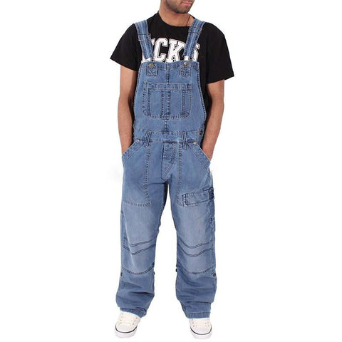 Baggy Jeans Jarretel Broek Mode Multi-Zakken Losse-MF00542-Veeddydropshipping