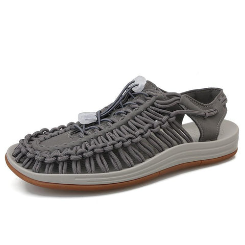 Handmade Weaving Design Beach Shoes Breathable Casual Flat-BS00826-Veeddydropshipping