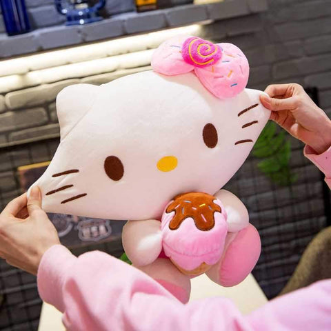 Hello Kitty Kawaii Plush Toys Dolls Ice Cream Soft Stuffed Pillow-TB01564-Veeddydropshipping