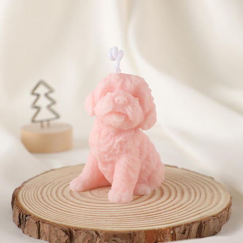 Cute animals Teddy puppy scented candles-HA00383-Veeddydropshipping