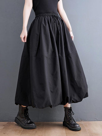Vintage High Waist Pleated Skirt Women-WF00563-Veeddydropshipping