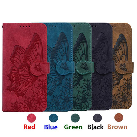 Butterfly Leather Flip Cover For Xiaomi Mi11 Redmi Note 9T 9 9A 9S 8 Pro-PA00337-Veeddydropshipping