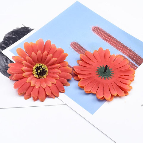 Silk Gerbera Wedding Decorative Flowers Wall-HA00708-Veeddydropshipping