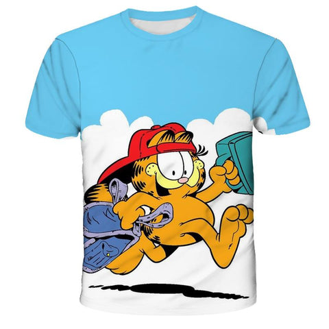 2022 Summer New Children Clothing Cute Cartoon-Garfield T-Shirt  Baby-TB01135-Veeddydropshipping