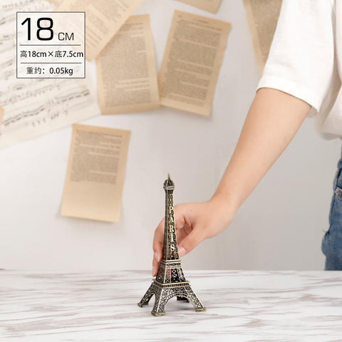 Bronze Paris Eiffel Tower Metal Crafts Home Decoration-HA00322-Veeddydropshipping
