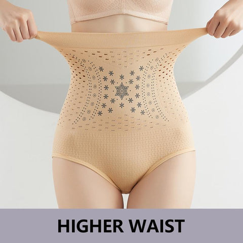High Waist Flat Belly Sheathing Panties-WF00982-Veeddydropshipping