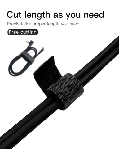 2 rolls USB Cable Winder Cable Organizer Ties Mouse Wire Earphone Holder PC Cord Free Cut Cable-PA00862-Veeddydropshipping