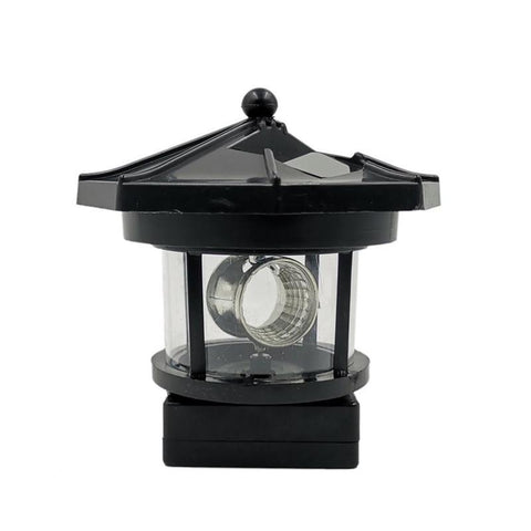 Solar Lights Lighthouse Lawn Light Plastic LED 360-degree Rotating-TI00852-Veeddydropshipping