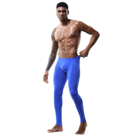 Men Sexy Long John High Elastic Tights  Homewear-MF01543-Veeddydropshipping