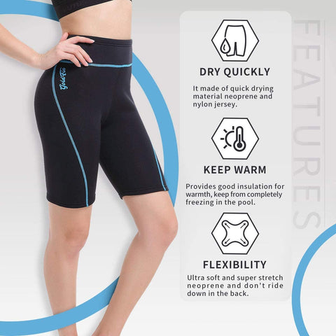 Neoprene Shorts 2 mm Diving Shorts Keep Warm Suitable for Aerobic Surfing Swimming -OS00255-Veeddydropshipping