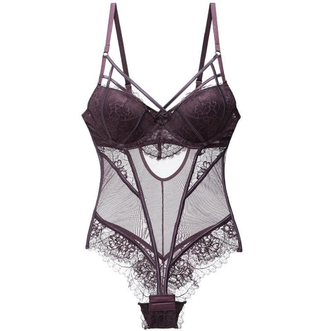 Sexy Bodysuit Women Lace Cup-WF00784-Veeddydropshipping