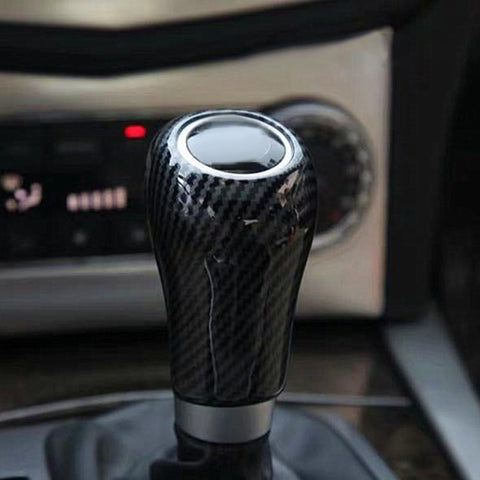 Carbon Fiber Gear Shift Knob Cover Trim For Mercedes-AM01313-Veeddydropshipping