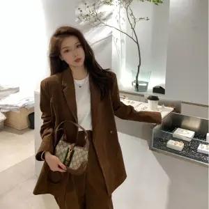 Women Solid Elegant Suits Casual Double-breasted Blazer-Veeddydropshipping