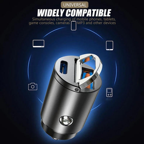 Mini Stealth Car Adapter QC 4.0 3.0 Quick-PA01167-Veeddydropshipping
